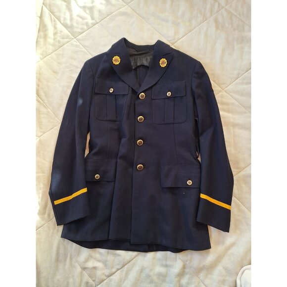 Other - Vintage Wisconsin American Legion Uniform Jacket Patches Buttons Navy Blue